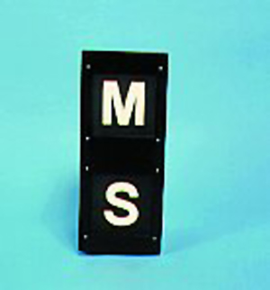 Stencil route indicators