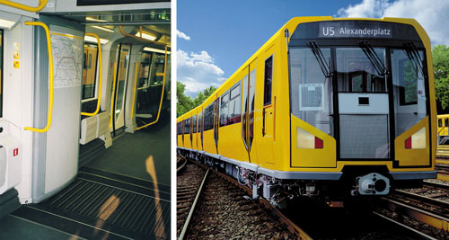 HÜBNER comfort gangways for metros like Bombardier's Class H metros.