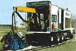 Phootasl machine during flash butt welding