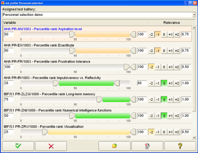 Train driver test ranking module
