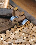 Rail anchors.