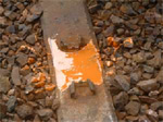 Rail seat after product application