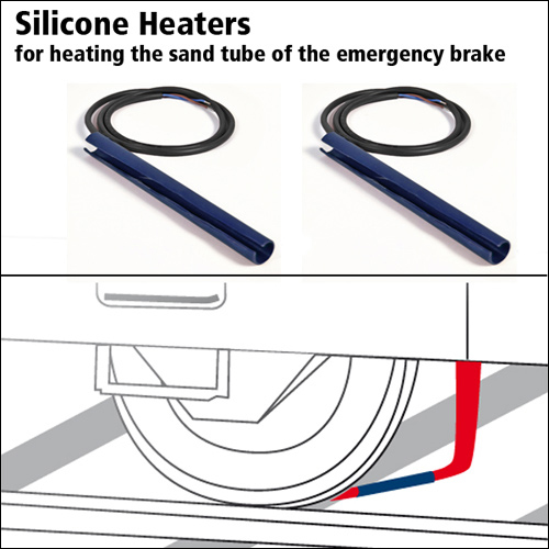 Silicone heaters