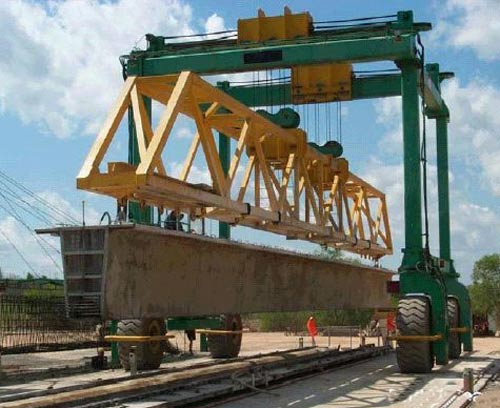 Bridge beams cast