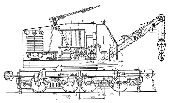Кран на железнодорожном ходу